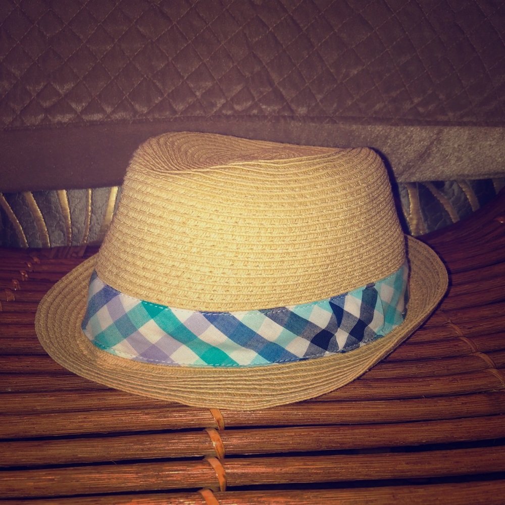 Boys Straw Fedora, Children’s Place Size Small 4-7